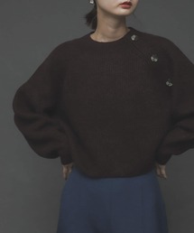 SENSE OF PLACE by URBAN RESEARCH | ストレッチアルパカボタンディテールセーター(ニット/セーター)