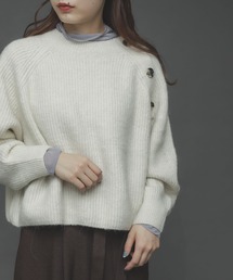 SENSE OF PLACE by URBAN RESEARCH | ストレッチアルパカボタンディテールセーター(ニット/セーター)