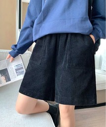 MANGROVE（マングローブ）の「コーデュロイルーズハーフパンツ（その他パンツ）」