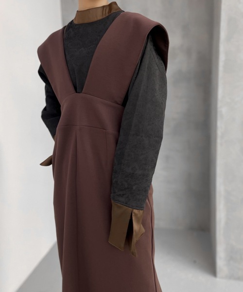 Solace（ソレイス）の「ポンチジャンスカ（ジャンパースカート・レディース・カーキ/ブラック/ブラウン・FREE）」の14枚目の写真