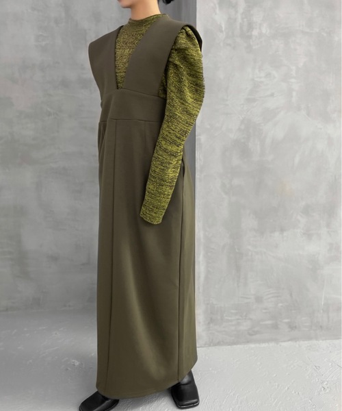 Solace（ソレイス）の「ポンチジャンスカ（ジャンパースカート・レディース・カーキ/ブラック/ブラウン・FREE）」の19枚目の写真