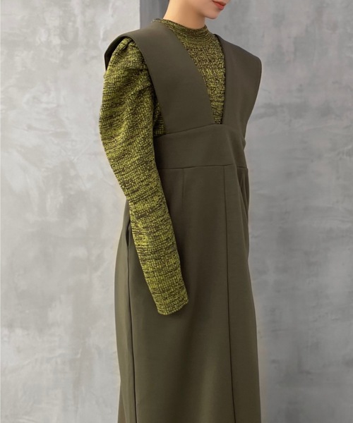 Solace（ソレイス）の「ポンチジャンスカ（ジャンパースカート・レディース・カーキ/ブラック/ブラウン・FREE）」の20枚目の写真