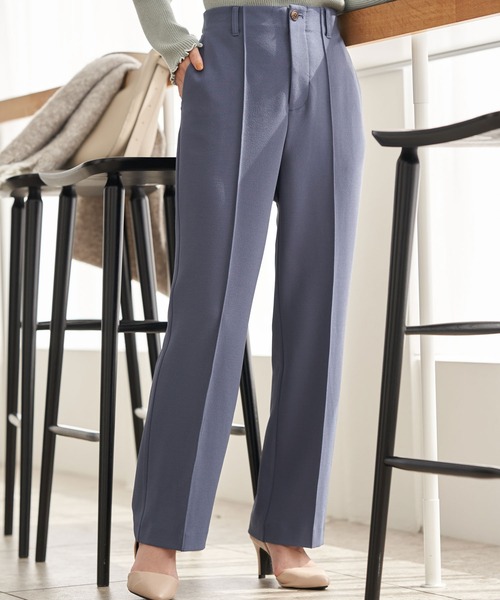 earth music&ecology（アースミュージックアンドエコロジー）の「センターシームフレアパンツ＊（その他パンツ・レディース・ブラック/ブルー/チョコ/グリーン/アイボリー・S/M）」の5枚目の写真