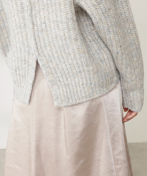 N.(N. Natural Beauty Basic)(エヌエヌナチュラルビューティーベーシック)の「◆ミックスカラーメランジニット(ニット/セーター・レディース・ブラウン/オフホワイト/ブルー・MEDIUM)」の15枚目の写真