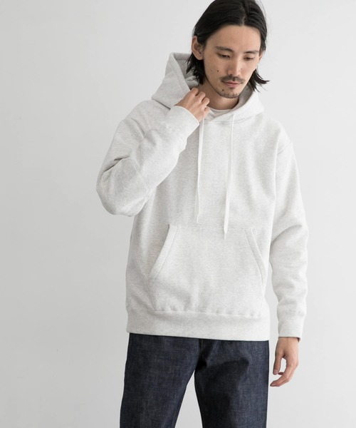 WORK NOT WORK URBAN RESEARCH（ワークノットワークアーバンリサーチ）の「WORK NOT WORK　Stretch Jersey Hoodie（パーカー・メンズ・ブラック/ホワイト系その他/グレー系その他・SMALL/MEDIUM/LARGE）」の2枚目の写真