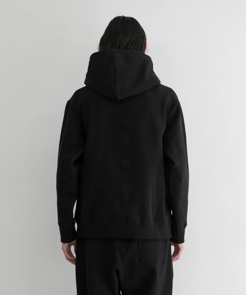 WORK NOT WORK URBAN RESEARCH（ワークノットワークアーバンリサーチ）の「WORK NOT WORK　Stretch Jersey Hoodie（パーカー・メンズ・ブラック/ホワイト系その他/グレー系その他・SMALL/MEDIUM/LARGE）」の6枚目の写真