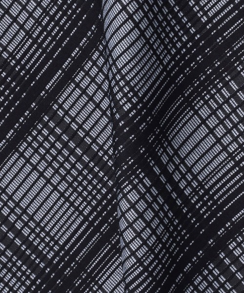 HIDEAWAYS NICOLE(ハイダウェイニコル)の「ブリスターチェックジャカード長袖Vネック(Tシャツ/カットソー・メンズ・ホワイト×ライトグレー/ネイビー×ホワイト/ブラック×ホワイト・LARGE/MEDIUM/X-LARGE)」の11枚目の写真