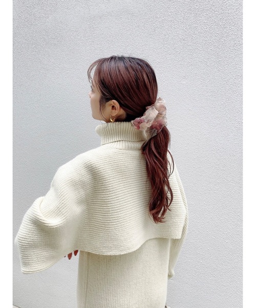 JUMELLE（ジュメロ）の「ビッグシュシュ（シュシュ・レディース・ブラウン/ベージュ/ブラック・FREE）」の15枚目の写真