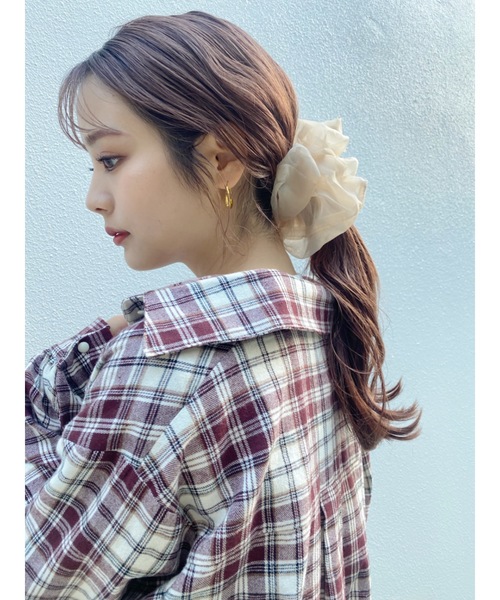 JUMELLE（ジュメロ）の「ビッグシュシュ（シュシュ・レディース・ブラウン/ベージュ/ブラック・FREE）」の22枚目の写真