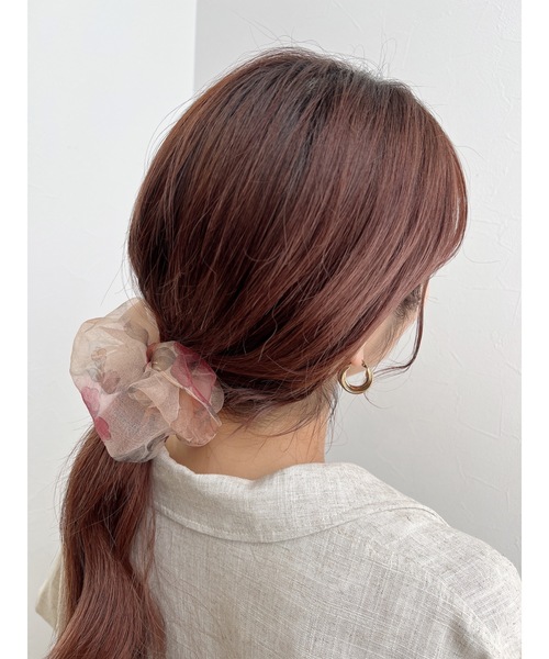 JUMELLE（ジュメロ）の「ビッグシュシュ（シュシュ・レディース・ブラウン/ベージュ/ブラック・FREE）」の7枚目の写真