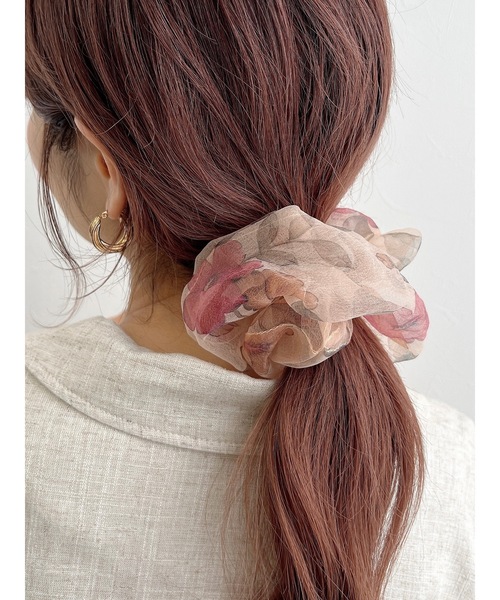 JUMELLE（ジュメロ）の「ビッグシュシュ（シュシュ・レディース・ブラウン/ベージュ/ブラック・FREE）」の6枚目の写真