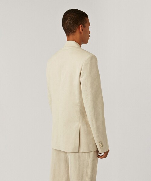 JOSEPH(ジョセフ)の「【GLOBAL LINE】COTTON LINEN DOBBY(テーラードジャケット・メンズ・アイボリー系・46/50/52/48)」の7枚目の写真