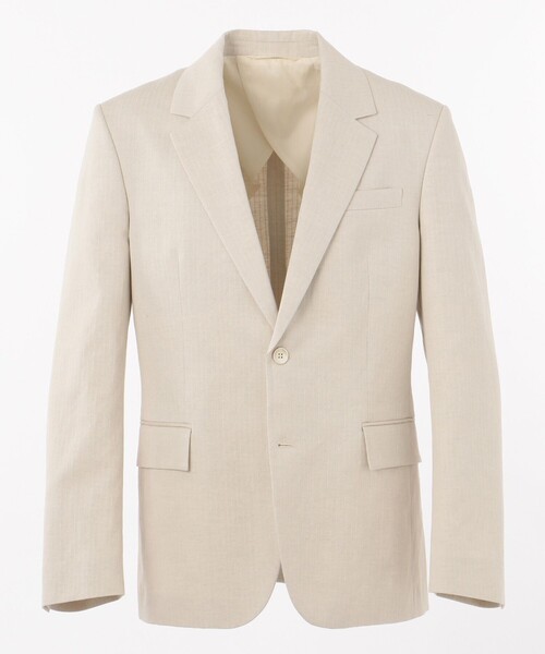 JOSEPH(ジョセフ)の「【GLOBAL LINE】COTTON LINEN DOBBY(テーラードジャケット・メンズ・アイボリー系・46/50/52/48)」の9枚目の写真