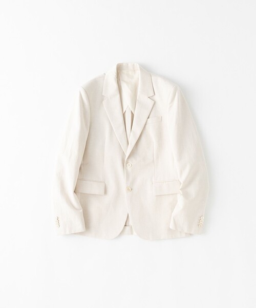 JOSEPH(ジョセフ)の「【GLOBAL LINE】COTTON LINEN DOBBY(テーラードジャケット・メンズ・アイボリー系・46/50/52/48)」の2枚目の写真