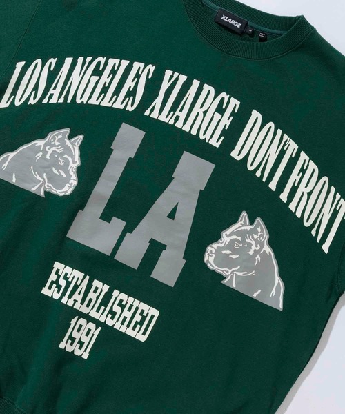 XLARGE（エクストララージ）の「BIG PRINT CREW NECK SWEAT（スウェット・メンズ・ブラック/ネイビー/グリーン・S/M/L/XL）」の17枚目の写真