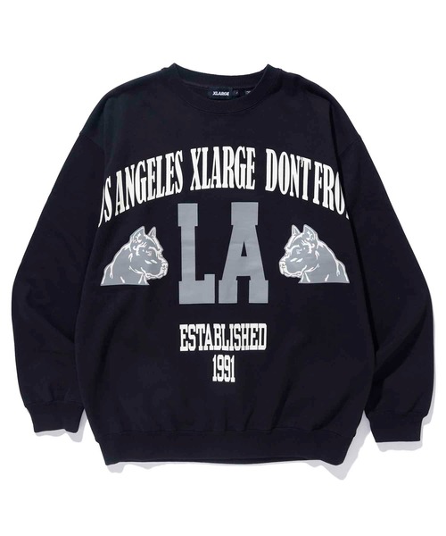 XLARGE（エクストララージ）の「BIG PRINT CREW NECK SWEAT（スウェット・メンズ・ブラック/ネイビー/グリーン・S/M/L/XL）」の16枚目の写真