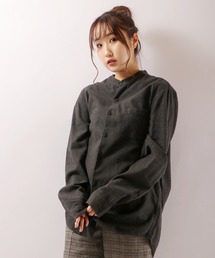 GLOVE HOUSE（グローブハウス）の「ビエラ起毛 バンドカラーシャツ（シャツ/ブラウス・メンズ）」
