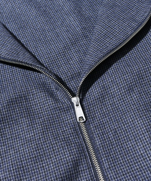 FIVEBROTHER（ファイブブラザー）の「FIVE BROTHER/ファイブブラザー HOUNDSTOOTH ZIP WORK JACKET シャツジャケット ブルゾン クラシック アメカジ（ブルゾン・メンズ・ブラウン/ブルー・M/L）」の8枚目の写真
