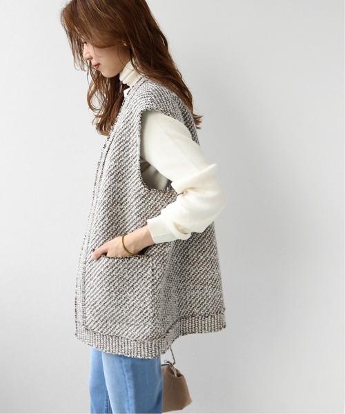 JOURNAL STANDARD relume(ジャーナルスタンダード レリューム)の「コットンツイードベスト◆(その他アウター・レディース・ベージュ・FREE)」の6枚目の写真