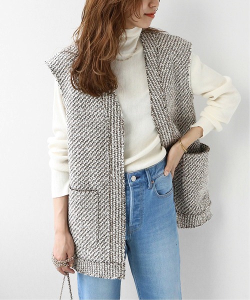 JOURNAL STANDARD relume(ジャーナルスタンダード レリューム)の「コットンツイードベスト◆(その他アウター・レディース・ベージュ・FREE)」の18枚目の写真