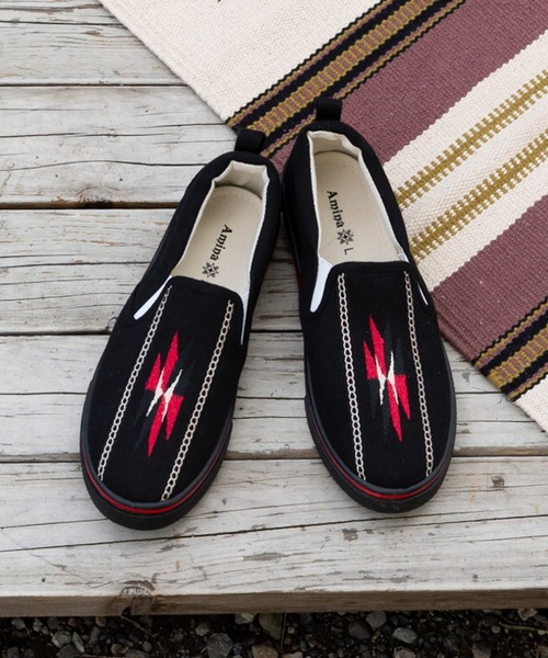 チャイハネ（チャイハネ）の「【チャイハネ】オルテガ刺繍スリッポン（スリッポン・レディース・ホワイト/ブラック/ブラウン/ターコイズブルー・M/L）」の10枚目の写真