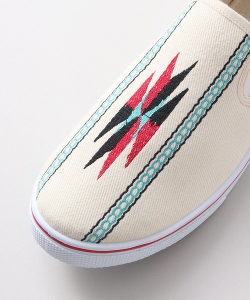 チャイハネ（チャイハネ）の「【チャイハネ】オルテガ刺繍スリッポン（スリッポン・レディース・ホワイト/ブラック/ブラウン/ターコイズブルー・M/L）」の14枚目の写真