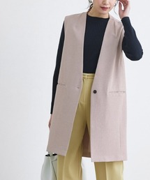 Pierrot | ［貴島明日香さん着用］リネンライクノーカラージレ(ノーカラージャケット)