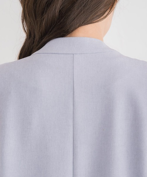 Pierrot（ピエロ）の「リネンライクノーカラージレ（ノーカラージャケット・レディース・ベージュ/ブルー系その他・M/L）」の18枚目の写真