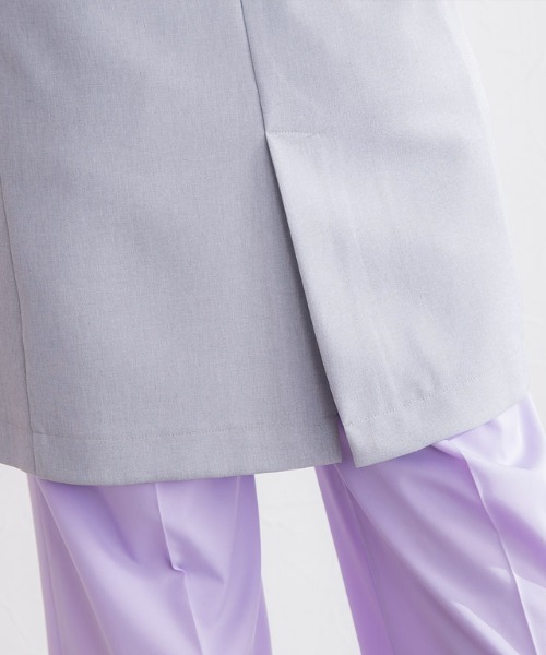 Pierrot（ピエロ）の「リネンライクノーカラージレ（ノーカラージャケット・レディース・ベージュ/ブルー系その他・M/L）」の15枚目の写真