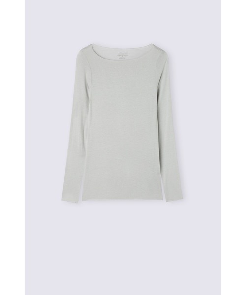 セール】ボートネック モダール カシミヤ ウルトラライト トップス