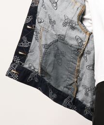 Vivienne Westwood ジャガードオーブ チェック柄デニム 02 Vivienne Westwood ジャガードオーブ チェック柄デニム 02