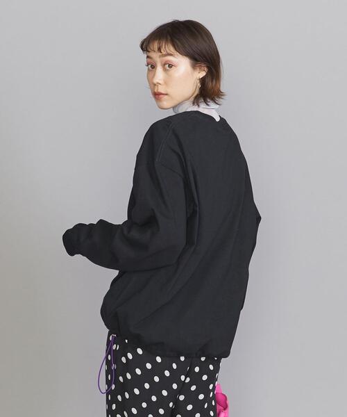 VOTE MAKE NEW CLOTHES（ボートメイクニュークローズ）の「＜VOTE MAKE NEW CLOTHES＞ドローコード ロングスリーブ Tシャツ -ウォッシャブル-（Tシャツ/カットソー・レディース・ホワイト/ブラック・FREE）」の9枚目の写真