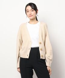ehka sopo | レースアップVネックカーディガン(カーディガン/ボレロ)