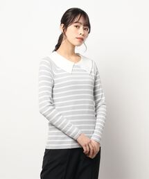 Te chichi | フラットカラーリブニット(ニット/セーター)