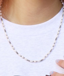 SunKu（サンク）の「SunKu/サンク PEARL × SVビーズ ネックレス（ネックレス・メンズ）」
