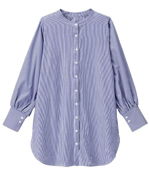 GeeRA(ジーラ)の「前後2WAY袖ボリュームブラウス(シャツ/ブラウス・レディース・ホワイト/ストライプ・MEDIUM/LARGE/X-LARGE)」の5枚目の写真