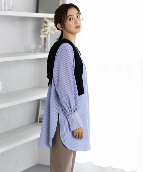 GeeRA(ジーラ)の「前後2WAY袖ボリュームブラウス(シャツ/ブラウス・レディース・ホワイト/ストライプ・MEDIUM/LARGE/X-LARGE)」の14枚目の写真