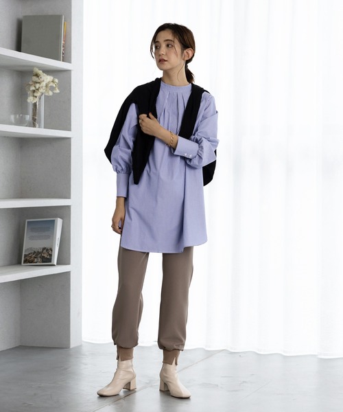 GeeRA(ジーラ)の「前後2WAY袖ボリュームブラウス(シャツ/ブラウス・レディース・ホワイト/ストライプ・MEDIUM/LARGE/X-LARGE)」の15枚目の写真
