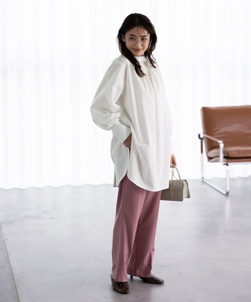 GeeRA(ジーラ)の「前後2WAY袖ボリュームブラウス(シャツ/ブラウス・レディース・ホワイト/ストライプ・MEDIUM/LARGE/X-LARGE)」の8枚目の写真