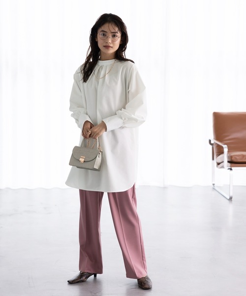 GeeRA(ジーラ)の「前後2WAY袖ボリュームブラウス(シャツ/ブラウス・レディース・ホワイト/ストライプ・MEDIUM/LARGE/X-LARGE)」の9枚目の写真