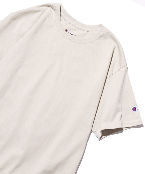 Champion(チャンピオン)の「Champion/チャンピオン Authentic T-SHIRTS レディース コットン 無地 半袖 Tシャツ(Tシャツ/カットソー・レディース・ホワイト/ブラック/ダークグリーン/パープル/ネイビー/グレー/マルーン/アッシュ/チャコール/レッド/ロイヤルブルー/オレンジ/オートミール/サンドベージュ/ケリーグリーン/オリーブ/ライトブルー・S/M/L/XL)」の6枚目の写真