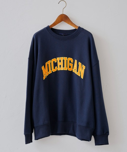 CPCM(シーピーシーエム)の「MICHIGAN裏毛クルースウェット(スウェット・メンズ・グレー/グリーン/ネイビー/マスタード・MEDIUM/LARGE)」の3枚目の写真