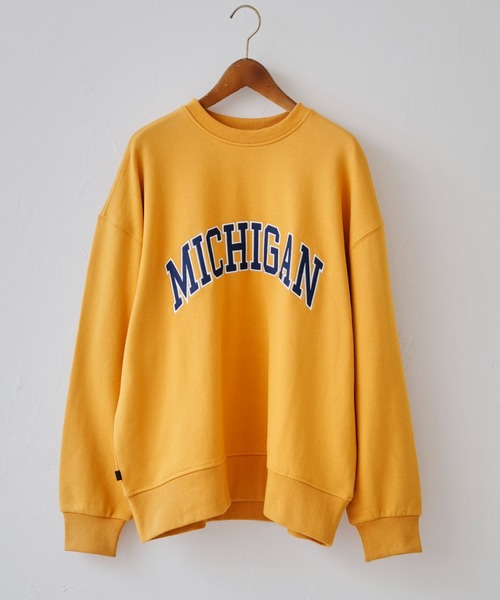CPCM(シーピーシーエム)の「MICHIGAN裏毛クルースウェット(スウェット・メンズ・グレー/グリーン/ネイビー/マスタード・MEDIUM/LARGE)」の4枚目の写真