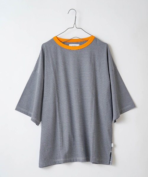 visvim ヴィズヴィム　インディゴ　ワイドボーダー　カットソー　Tシャツ　M visvim ヴィズヴィム インディゴ ワイドボーダー カットソー T