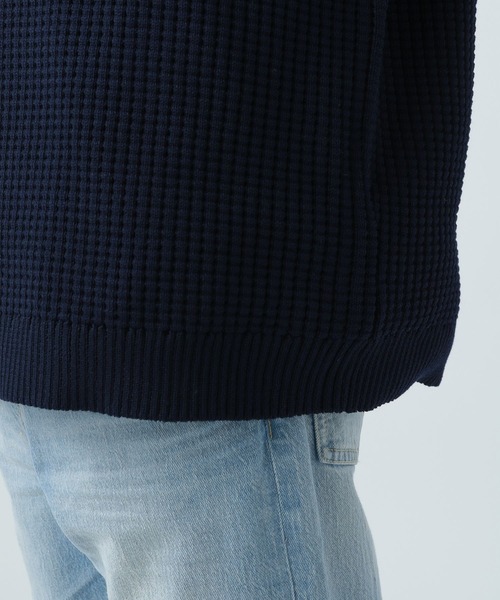 BAYFLOW(ベイフロー)の「7Gワッフルニットプルオーバー(ニット/セーター・メンズ・ベージュ/ネイビー/オフホワイト/ブルー/ピンク・MEDIUM/LARGE)」の13枚目の写真