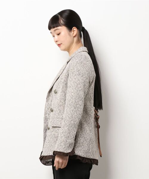 axes femme（アクシーズファム）の「ツィードダブルジャケット