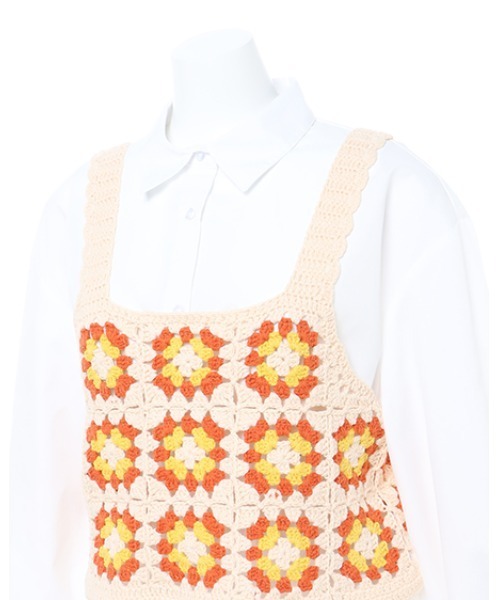 INGNI(イング)の「カラーかぎ針ビスチェ+シャツセット(その他トップス・レディース・オレンジ/ブルー/グリーン・M)」の12枚目の写真