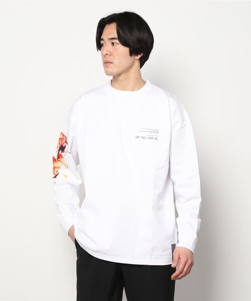 A4A(エーフォーエー)の「A4A(エーフォーエー)/BLURRED LST/ロングスリーブTシャツ(Tシャツ/カットソー・メンズ・ブラック/ホワイト・FREE)」の1枚目の写真