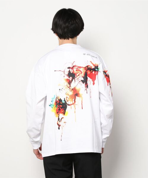 A4A(エーフォーエー)の「A4A(エーフォーエー)/BLURRED LST/ロングスリーブTシャツ(Tシャツ/カットソー・メンズ・ブラック/ホワイト・FREE)」の3枚目の写真