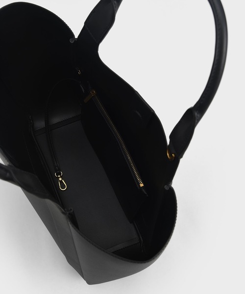 CHARLES & KEITH（チャールズ & キース）の「ノヴァ ラージトートバッグ / Nova Large Tote Bag（トートバッグ・レディース・グリーン/マルチ/ブラック・XL）」の9枚目の写真